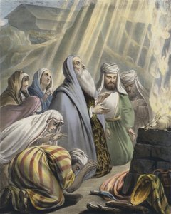 Il sacrificio di Noè dopo essere uscito dall